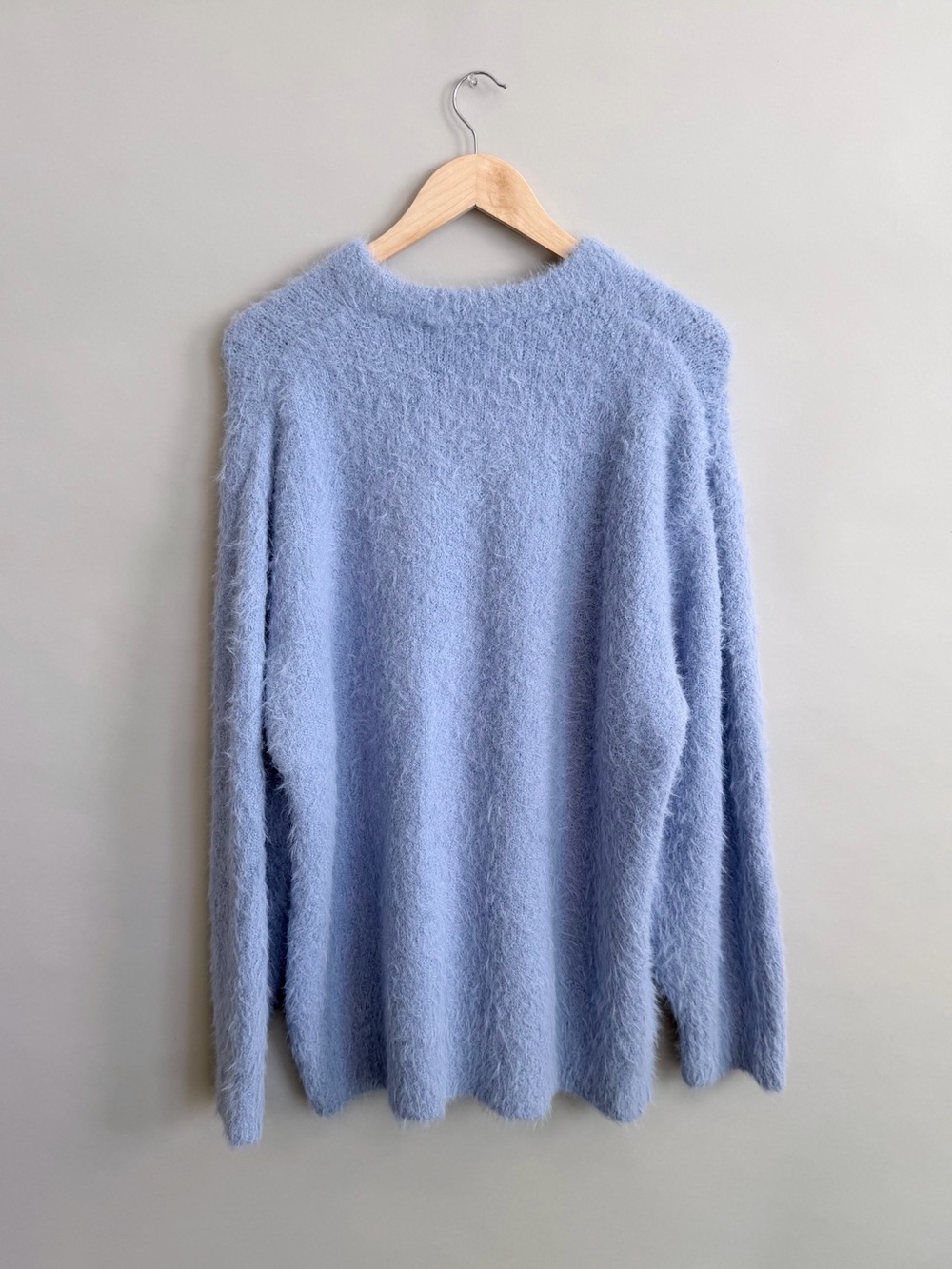 MARINE LAYER Teddy Eyelash Crewneck Sweater Blue Large NWT - Picture 3 of 9